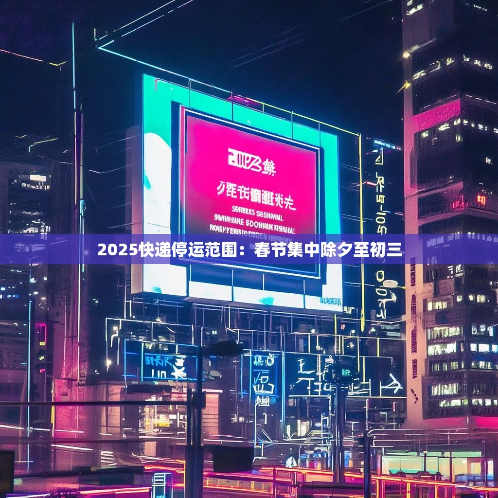 详细阅读:2025快递停运范围:春节集中除夕至初三 2025快递停运范围:春节集中除夕至初三
