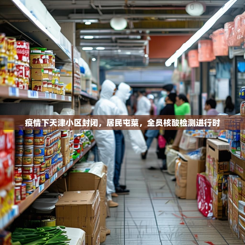 疫情下天津小区封闭，居民屯菜，全员核酸检测进行时